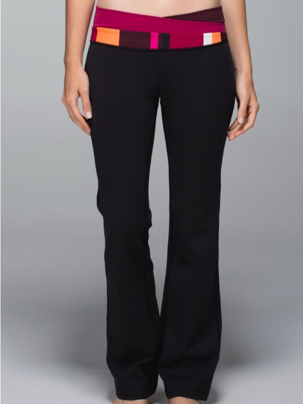 lululemon athletica Astro Flare Yoga Pants with Colorblock Waistband
